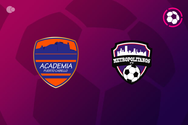 Empate en emocionante encuentro entre Academia Puerto Cabello y Metropolitanos FC